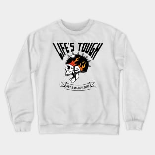 Life’s tough get a helmet, man! Skull with Helmet Crewneck Sweatshirt